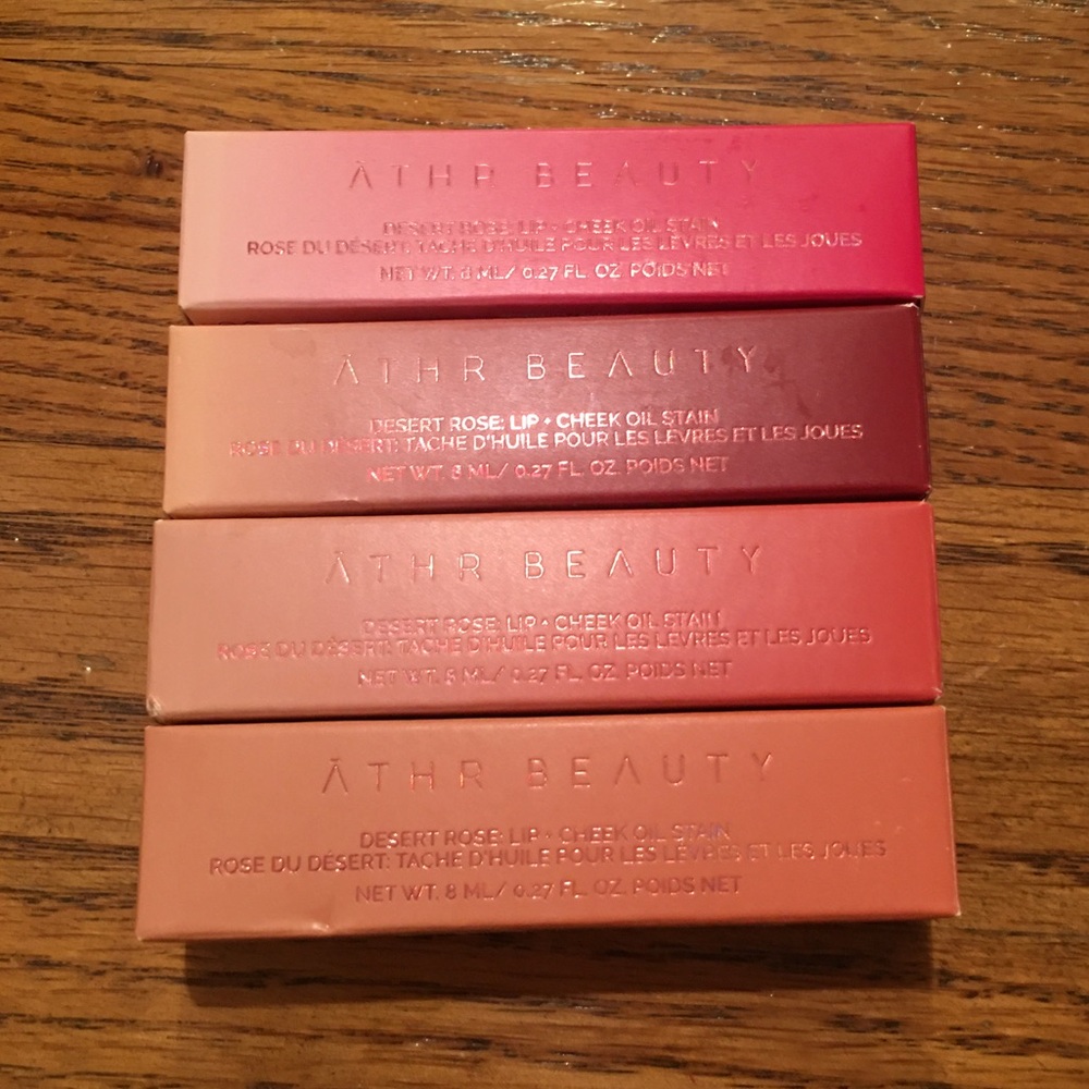 Athr Beauty Desert Rose Lip + Cheek Oil Stain Set